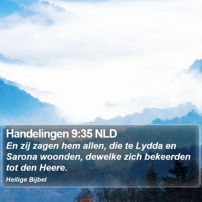 Handelingen 9:35 NLD Bible Verse Image