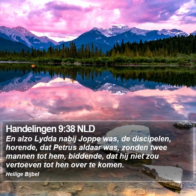 Handelingen 9:38 NLD Bible Verse Image