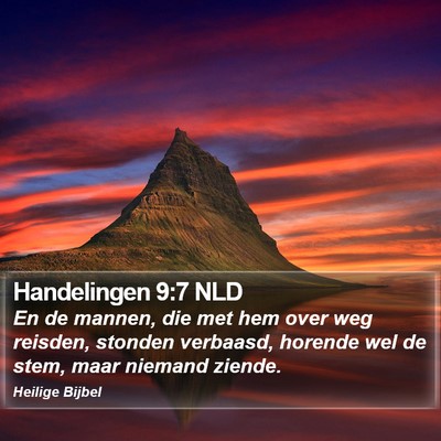 Handelingen 9:7 NLD Bible Verse Image