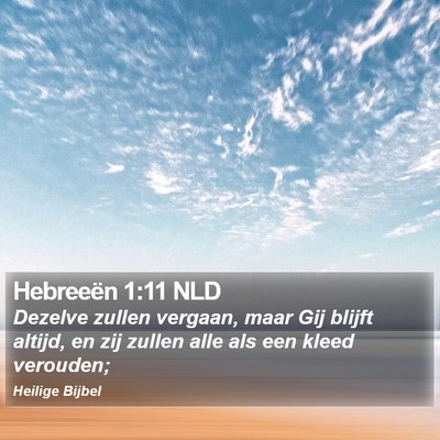 Hebreeën 1:11 NLD Bible Verse Image