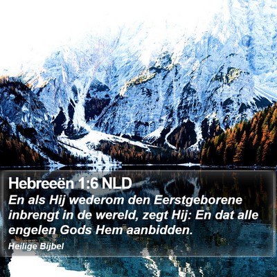Hebreeën 1:6 NLD Bible Verse Image