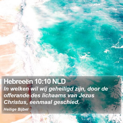 Hebreeën 10:10 NLD Bible Verse Image