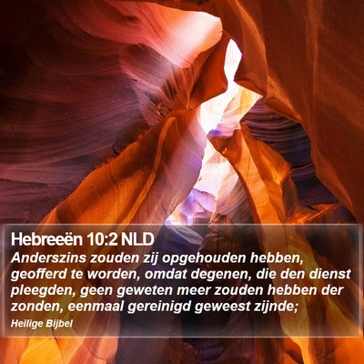 Hebreeën 10:2 NLD Bible Verse Image