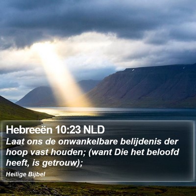 Hebreeën 10:23 NLD Bible Verse Image
