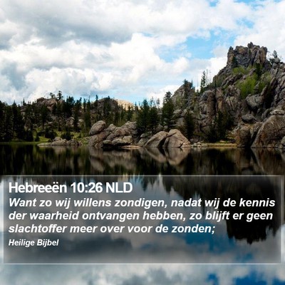Hebreeën 10:26 NLD Bible Verse Image