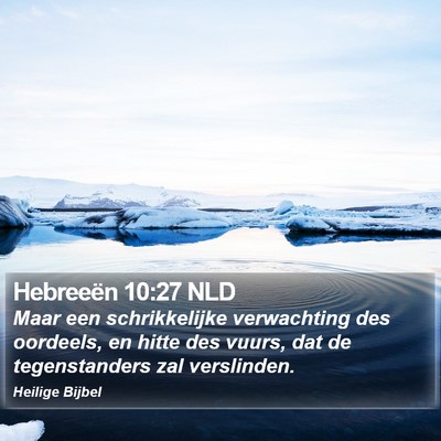 Hebreeën 10:27 NLD Bible Verse Image