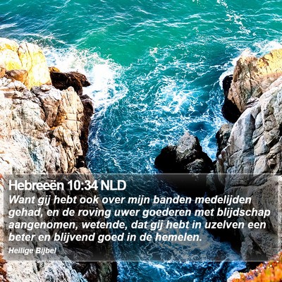 Hebreeën 10:34 NLD Bible Verse Image