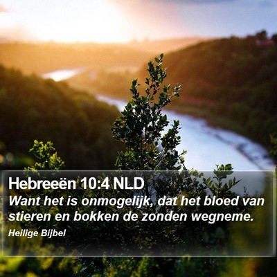 Hebreeën 10:4 NLD Bible Verse Image