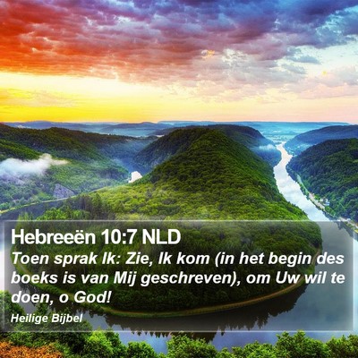 Hebreeën 10:7 NLD Bible Verse Image