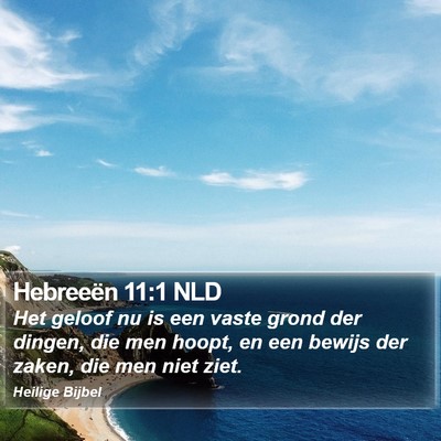 Hebreeën 11:1 NLD Bible Verse Image