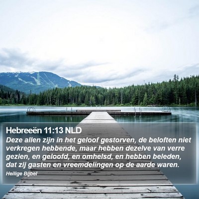 Hebreeën 11:13 NLD Bible Verse Image