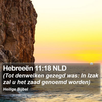Hebreeën 11:18 NLD Bible Verse Image