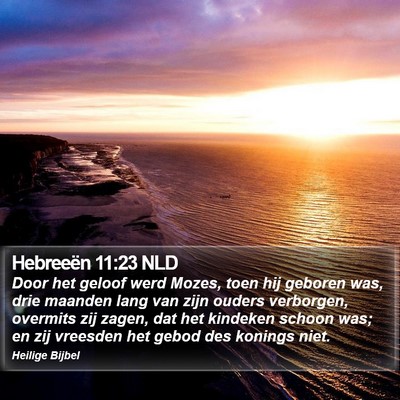 Hebreeën 11:23 NLD Bible Verse Image