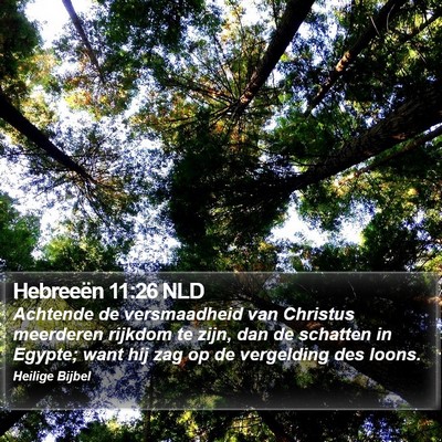 Hebreeën 11:26 NLD Bible Verse Image