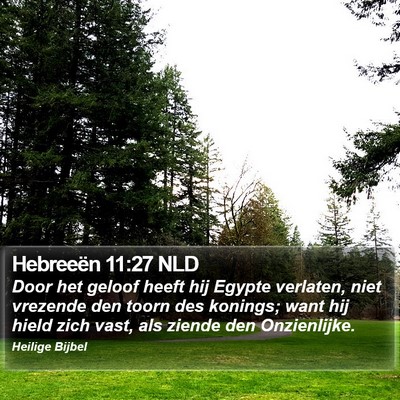 Hebreeën 11:27 NLD Bible Verse Image
