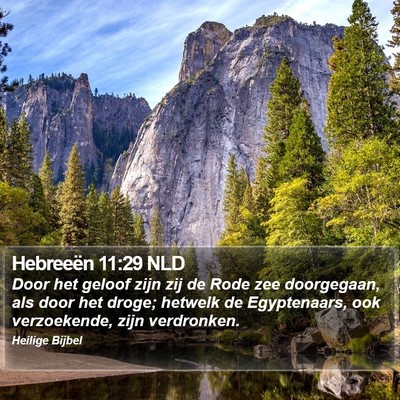 Hebreeën 11:29 NLD Bible Verse Image
