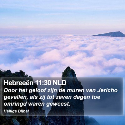 Hebreeën 11:30 NLD Bible Verse Image