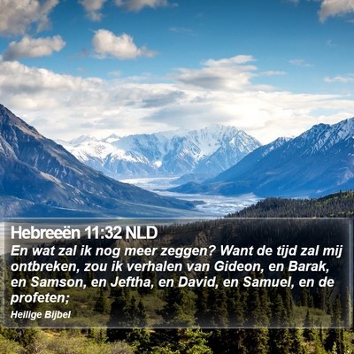 Hebreeën 11:32 NLD Bible Verse Image