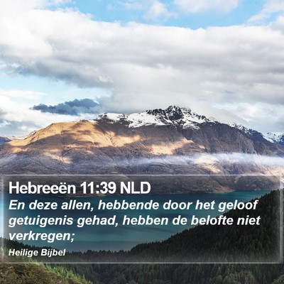 Hebreeën 11:39 NLD Bible Verse Image