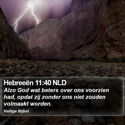 Hebreeën 11:40 NLD Bible Verse Image