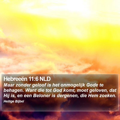 Hebreeën 11:6 NLD Bible Verse Image