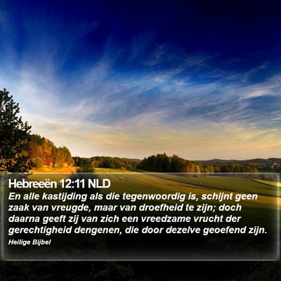 Hebreeën 12:11 NLD Bible Verse Image
