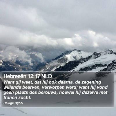 Hebreeën 12:17 NLD Bible Verse Image