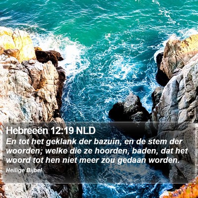 Hebreeën 12:19 NLD Bible Verse Image