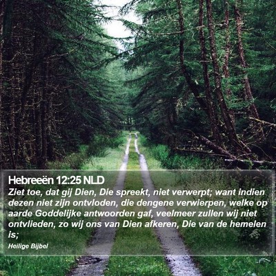 Hebreeën 12:25 NLD Bible Verse Image