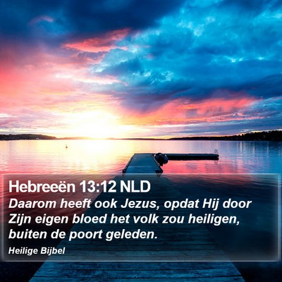 Hebreeën 13:12 NLD Bible Verse Image