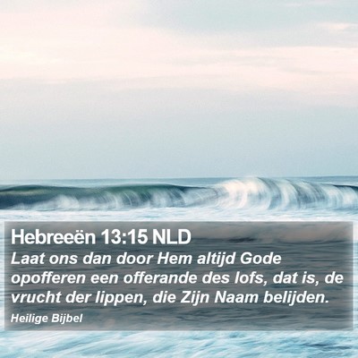 Hebreeën 13:15 NLD Bible Verse Image