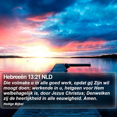 Hebreeën 13:21 NLD Bible Verse Image