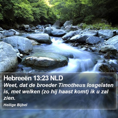 Hebreeën 13:23 NLD Bible Verse Image