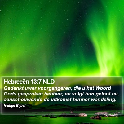 Hebreeën 13:7 NLD Bible Verse Image
