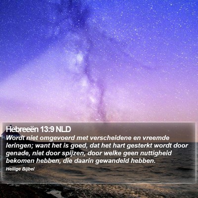 Hebreeën 13:9 NLD Bible Verse Image