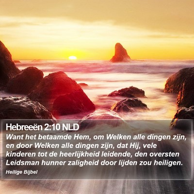 Hebreeën 2:10 NLD Bible Verse Image