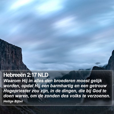Hebreeën 2:17 NLD Bible Verse Image