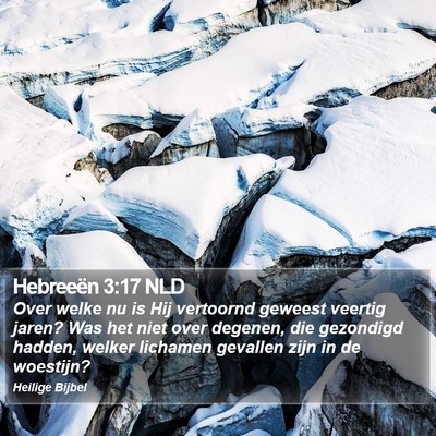 Hebreeën 3:17 NLD Bible Verse Image