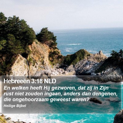 Hebreeën 3:18 NLD Bible Verse Image