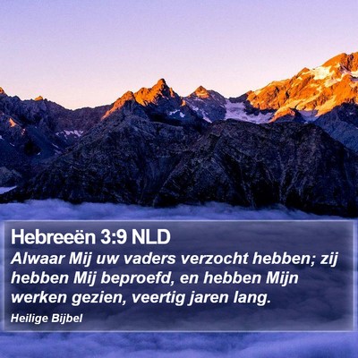 Hebreeën 3:9 NLD Bible Verse Image