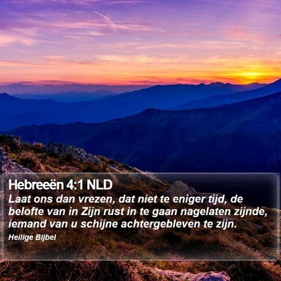 Hebreeën 4:1 NLD Bible Verse Image