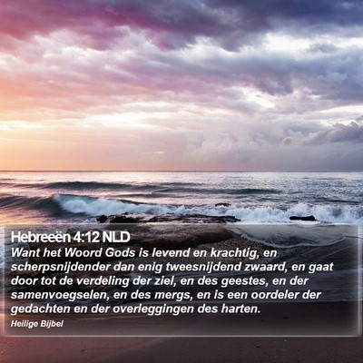 Hebreeën 4:12 NLD Bible Verse Image