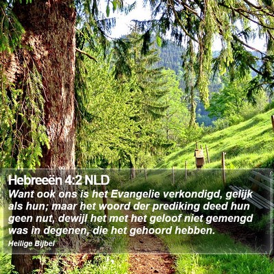 Hebreeën 4:2 NLD Bible Verse Image