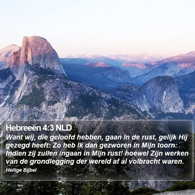 Hebreeën 4:3 NLD Bible Verse Image