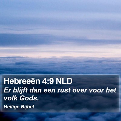 Hebreeën 4:9 NLD Bible Verse Image