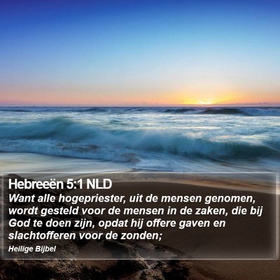Hebreeën 5:1 NLD Bible Verse Image