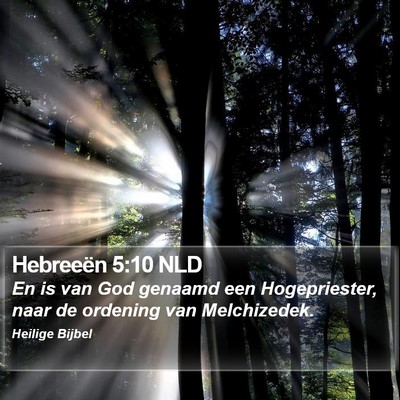 Hebreeën 5:10 NLD Bible Verse Image