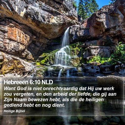 Hebreeën 6:10 NLD Bible Verse Image