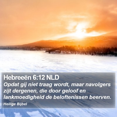 Hebreeën 6:12 NLD Bible Verse Image