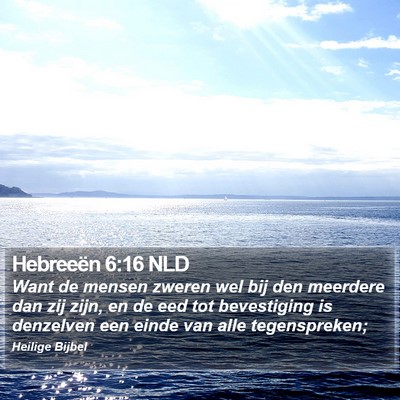 Hebreeën 6:16 NLD Bible Verse Image